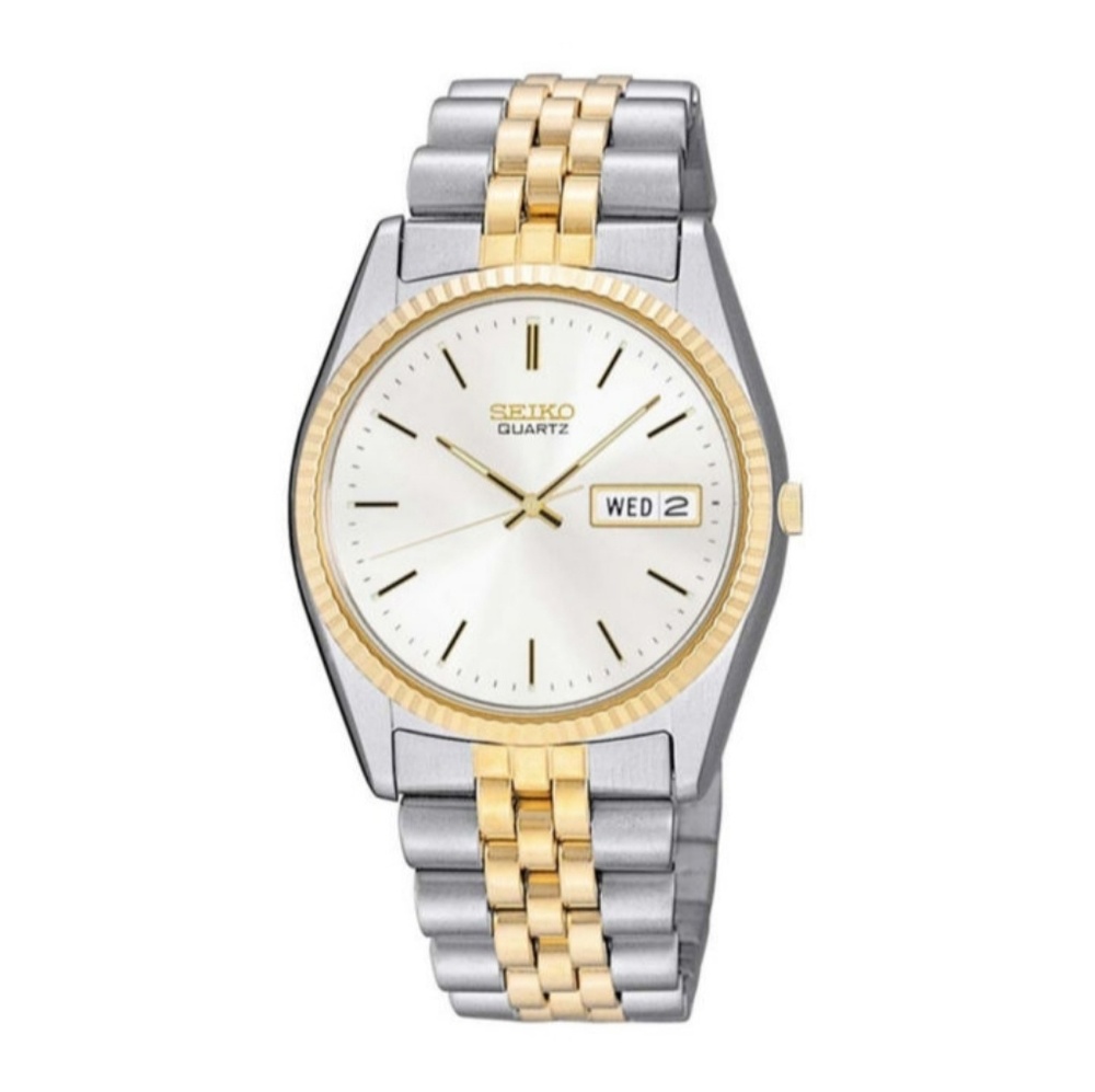 Seiko® Mens Two-Tone Stainless Steel Dress Watch S